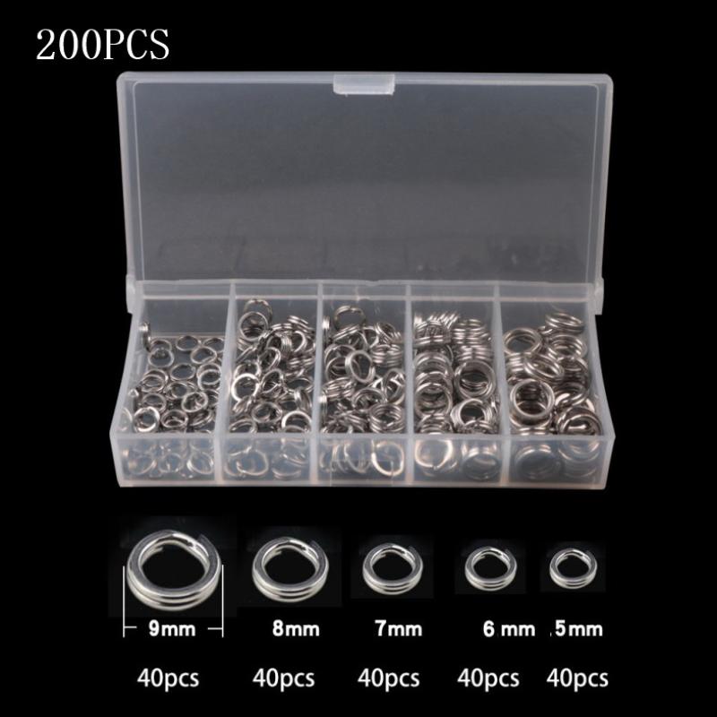 200PCS 5 Sizes High Tensile St - огляд і ціна Fishing Lure Accessories