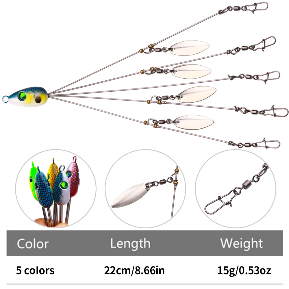 Alabama Rig Spinner Bait Umbre - огляд і ціна Fishing Lure Blade Bait
