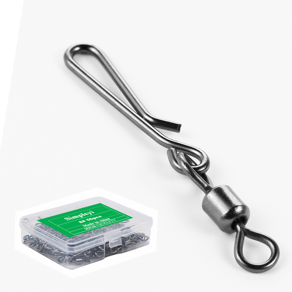 50pcs Box Rolling Swivel With  - огляд і ціна Fishing Lure Box